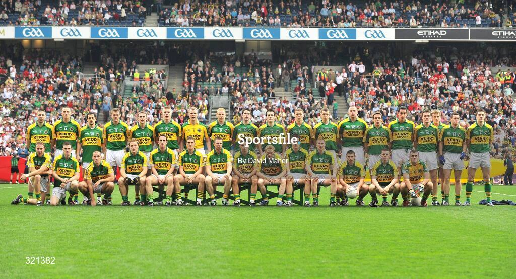 21 September 2008; The Kerry squad. GAA Football All-Ireland Senior Championship Final, Kerry v Tyrone, Croke Park, Dublin. Picture credit: David Maher / SPORTSFILE