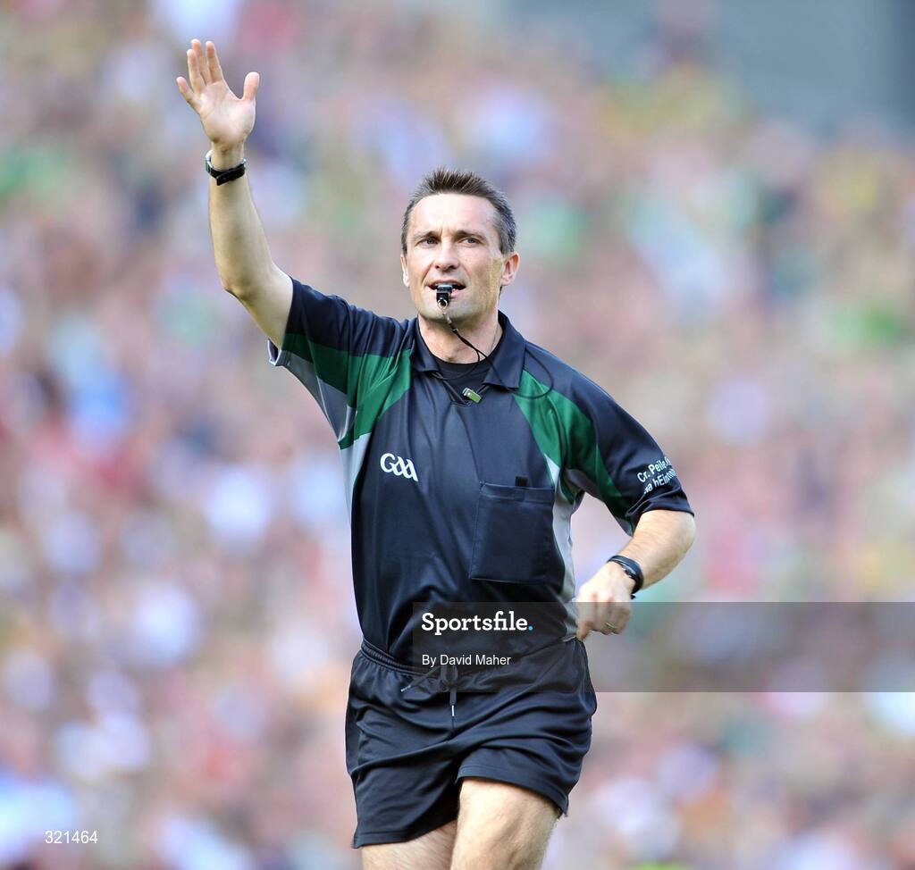 21 September 2008; Referee Maurice Deegan during the game. GAA Football All-Ireland Senior Championship Final, Kerry v Tyrone, Croke Park, Dublin. Picture credit: David Maher / SPORTSFILE