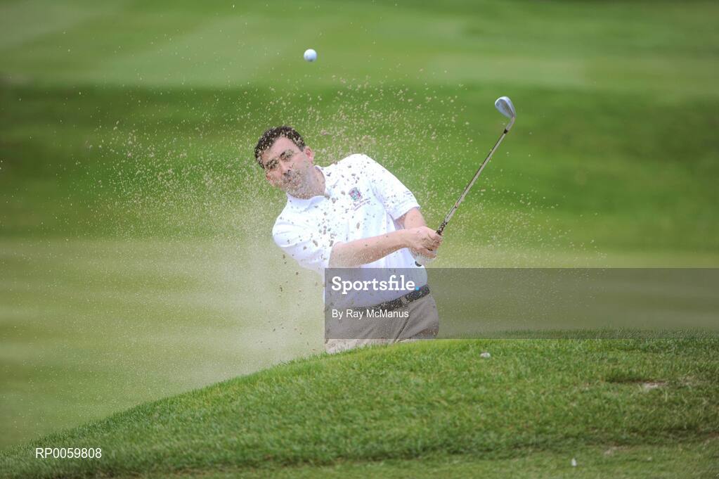 20 September 2008; Stephen Moloney, Castletroy Golf Club, plays from a bunker on the 12th hole during the Bulmers Senior Cup Final. Bulmers Cups and Shields Finals 2008, Monkstown Golf Club, Parkgarriff, Monkstown, Co. Cork. Picture credit: Ray McManus / SPORTSFILE