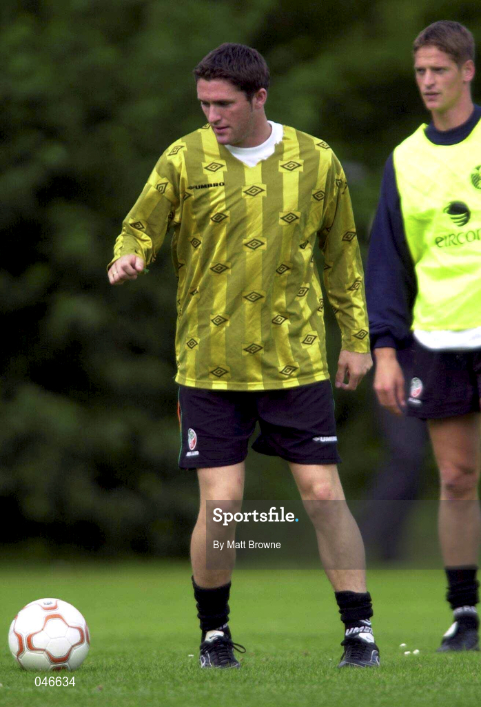 31 August 2000; Robbie Keane during Republic of Ireland Squad Training at the Sport Park Riekershaven in Amsterdam, Netherlands. Photo by Matt Browne/Sportsfile