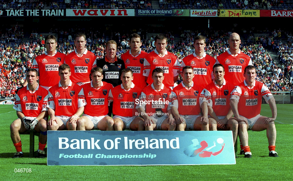 2 September 2000; The Armagh team prior to the Bank of Ireland All-Ireland Senior Football Championship Semi-Final replay match between Kerry and Armagh at Croke Park in Dublin. Photo by Brendan Moran/Sportsfile