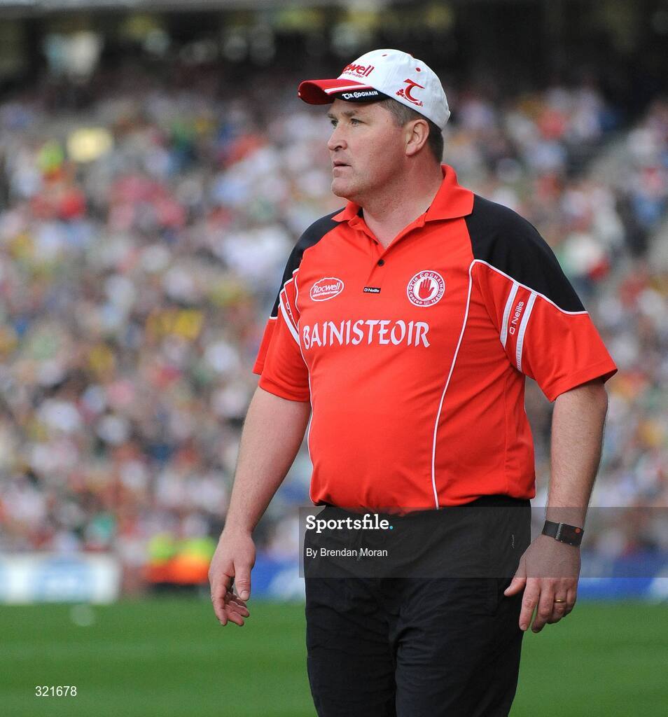 21 September 2008; Raymond Munroe, Tyrone manager. ESB GAA Football All-Ireland Minor Championship Final, Tyrone v Mayo, Croke Park, Dublin. Picture credit: Brendan Moran / SPORTSFILE