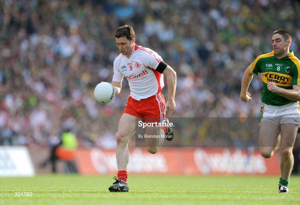 21 September 2008; Enda McGinley, Tyrone. GAA Football All-Ireland Senior Championship Final, Kerry v Tyrone, Croke Park, Dublin. Picture credit: Brendan Moran / SPORTSFILE