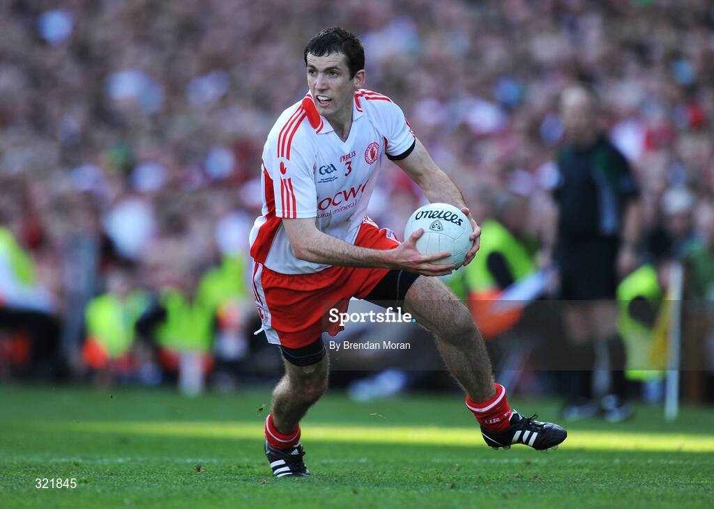21 September 2008; Justin McMahon, Tyrone. GAA Football All-Ireland Senior Championship Final, Kerry v Tyrone, Croke Park, Dublin. Picture credit: Brendan Moran / SPORTSFILE