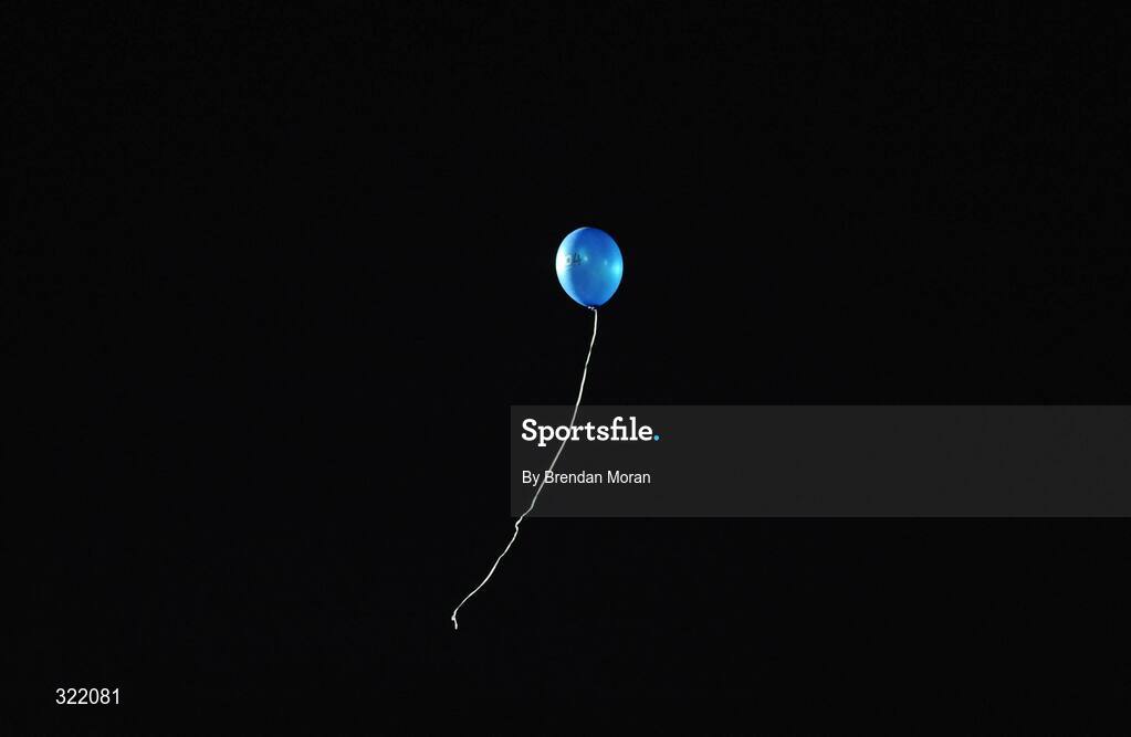 19 September 2008; A balloon flies up into the air during the game. Magners League, Leinster v Neath Swansea Ospreys, RDS, Dublin. Picture credit: Brendan Moran / SPORTSFILE