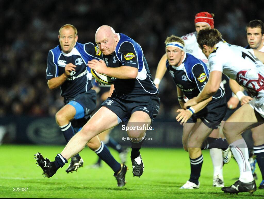 19 September 2008; Bernard Jackman, Leinster, in action against Ospreys. Magners League, Leinster v Neath Swansea Ospreys, RDS, Dublin. Picture credit: Brendan Moran / SPORTSFILE