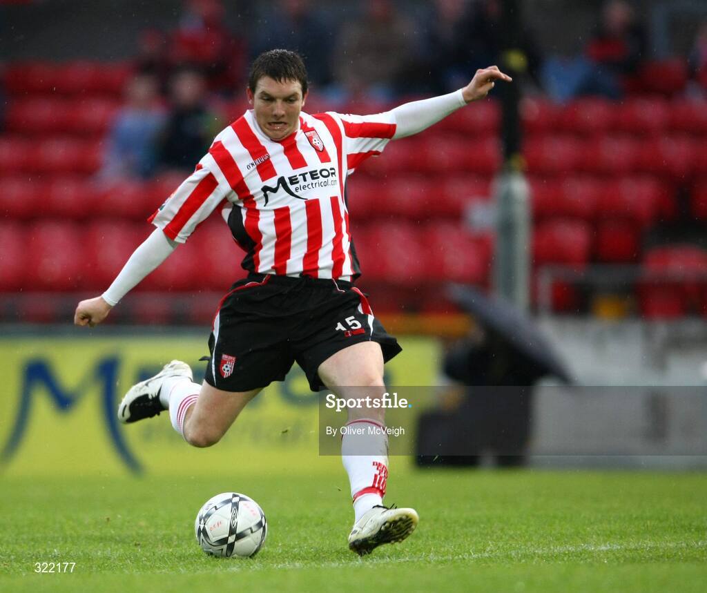 2 Septemeber 2008; Kevin Deery, Derry City. Setanta Cup, Derry City v Glentoran, Brandywell, Derry. Picture credit: Oliver McVeigh / SPORTSFILE