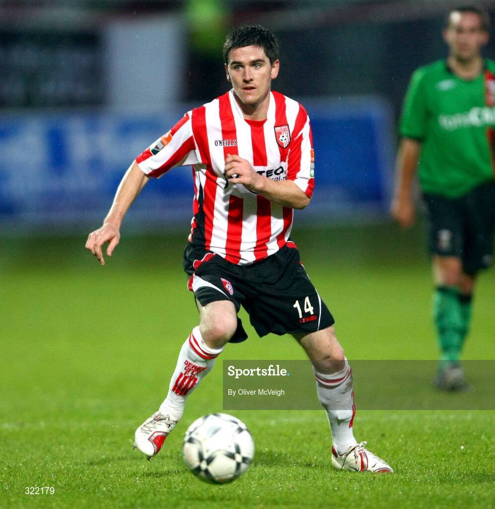 2 Septemeber 2008; Gareth McGlynn, Derry City. Setanta Cup, Derry City v Glentoran, Brandywell, Derry. Picture credit: Oliver McVeigh / SPORTSFILE