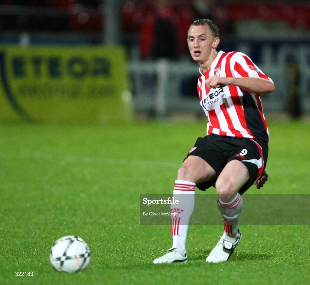 2 Septemeber 2008; Sammy Morrow, Derry City. Setanta Cup, Derry City v Glentoran, Brandywell, Derry. Picture credit: Oliver McVeigh / SPORTSFILE