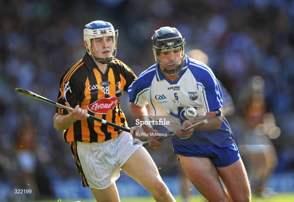 7 September 2008; Tony Browne, Waterford, in action against T.J. Reid, Kilkenny. GAA Hurling All-Ireland Senior Championship Final, Kilkenny v Waterford, Croke Park, Dublin. Picture credit: Ray McManus / SPORTSFILE