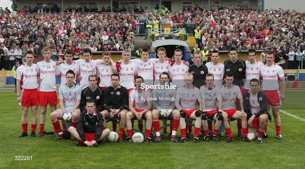 27 September 2008; The Tyrone squad. ESB GAA Football All-Ireland Minor Championship Final Replay, Tyrone v Mayo, Pearse Park, Longford. Picture credit: Oliver McVeigh / SPORTSFILE