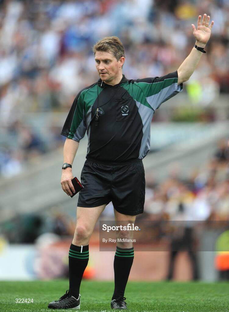 7 September 2008; Referee Barry Kelly. GAA Hurling All-Ireland Senior Championship Final, Kilkenny v Waterford, Croke Park, Dublin. Picture credit: Ray McManus / SPORTSFILE
