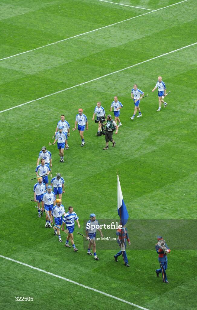 7 September 2008; The Waterford team during the pre-match parade. GAA Hurling All-Ireland Senior Championship Final, Kilkenny v Waterford, Croke Park, Dublin. Picture credit: Ray McManus / SPORTSFILE