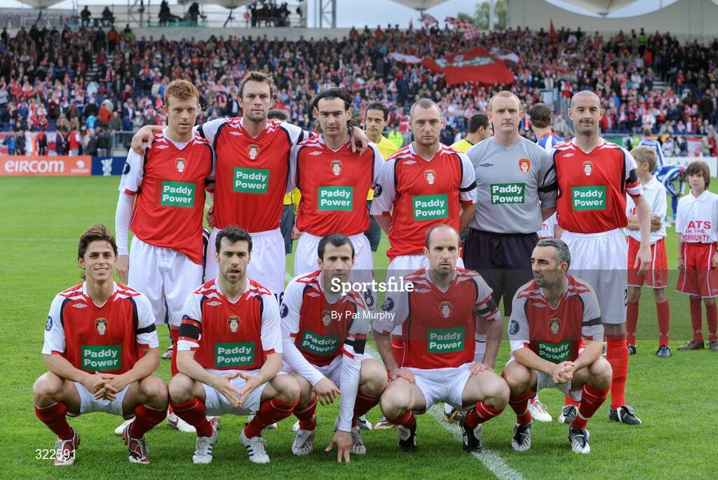 30 September 2008; The St. Patrick's Athletic team. UEFA Cup First Round 2nd leg, St. Patrick's Athletic v Hertha Berlin, RDS, Dublin. Picture credit: Pat Murphy / SPORTSFILE