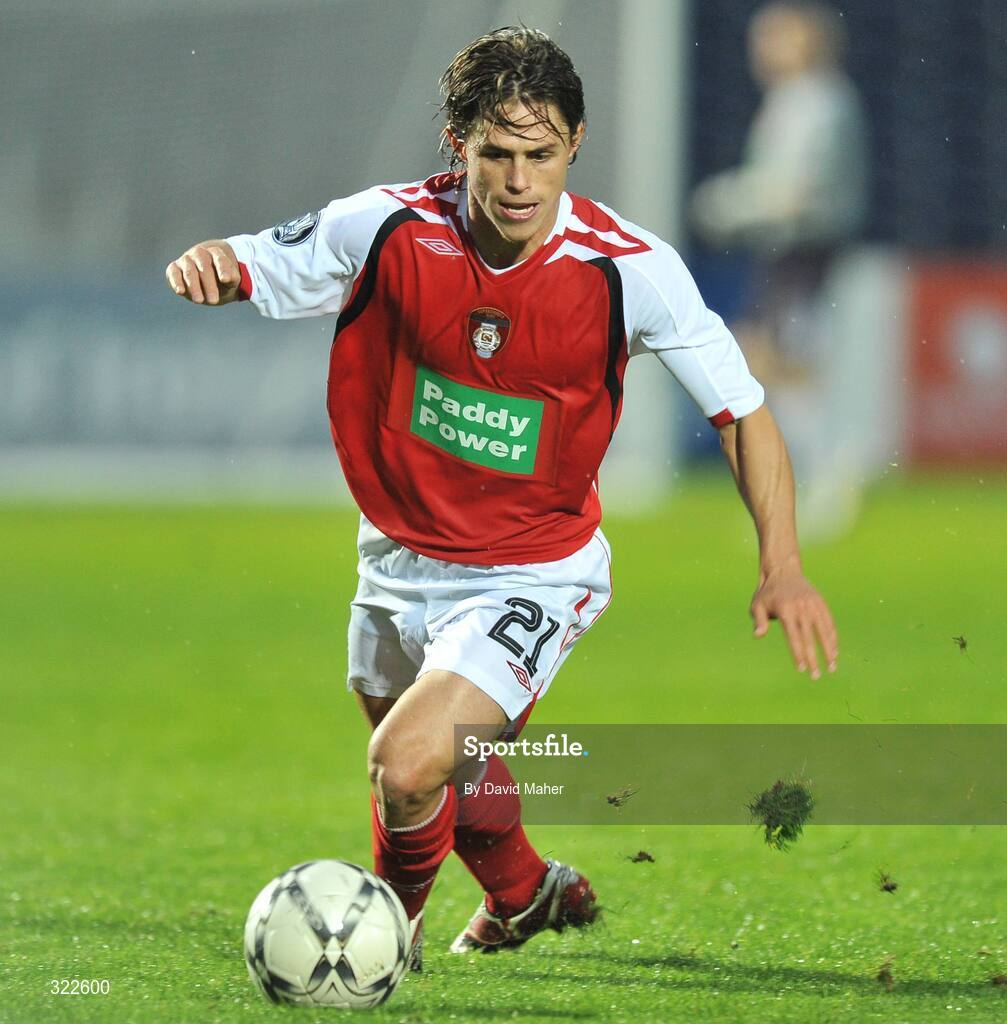 30 September 2008; Ryan Guy, St Patrick's Athletic. UEFA Cup First Round 2nd leg, St Patrick's Athletic v Hertha Berlin, RDS, Dublin. Picture credit: David Maher / SPORTSFILE