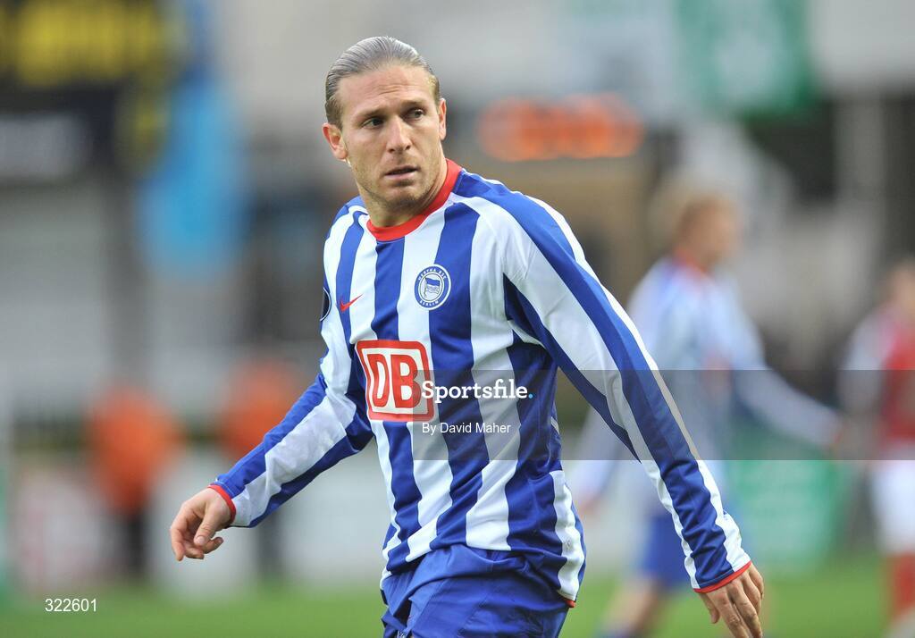 30 September 2008; Andriy Voronin, Hertha Berlin. UEFA Cup First Round 2nd leg, St Patrick's Athletic v Hertha Berlin, RDS, Dublin. Picture credit: David Maher / SPORTSFILE