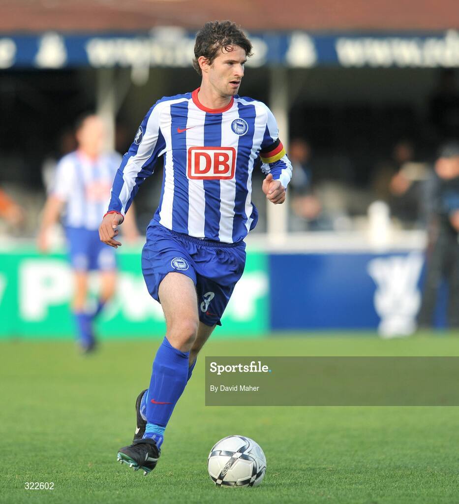 30 September 2008; Arne Friedrich, Hertha Berlin. UEFA Cup First Round 2nd leg, St Patrick's Athletic v Hertha Berlin, RDS, Dublin. Picture credit: David Maher / SPORTSFILE