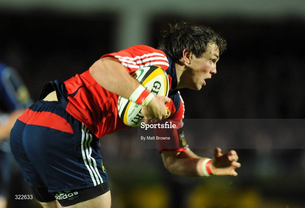 28 September 2008; Ian Dowling, Munster. Magners League, Leinster v Munster, RDS, Dublin. Picture credit: Matt Browne / SPORTSFILE