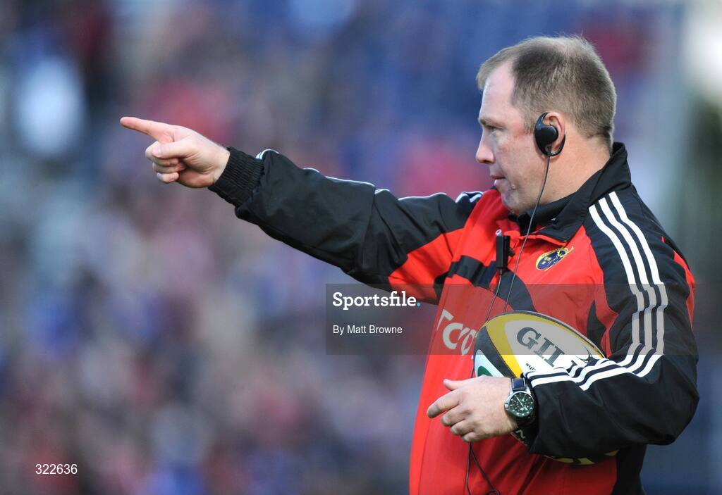 28 September 2008; Munster head coach Tony McGahan. Magners League, Leinster v Munster, RDS, Dublin. Picture credit: Matt Browne / SPORTSFILE