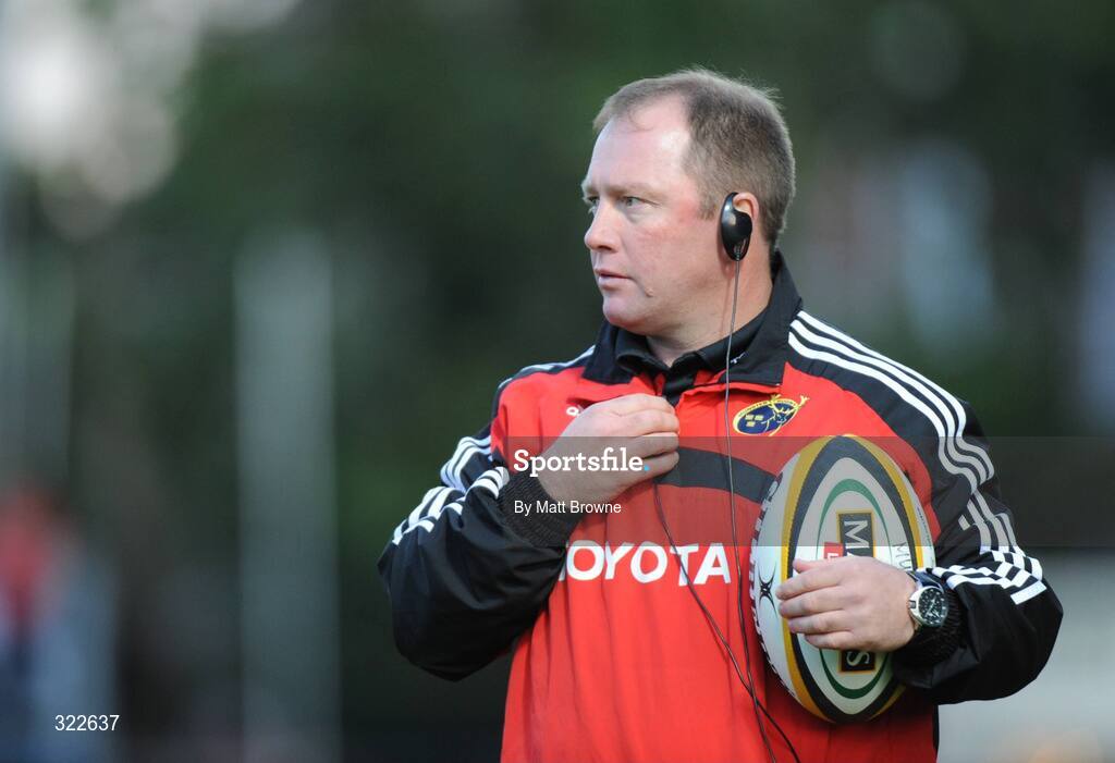 28 September 2008; Munster head coach Tony McGahan. Magners League, Leinster v Munster, RDS, Dublin. Picture credit: Matt Browne / SPORTSFILE