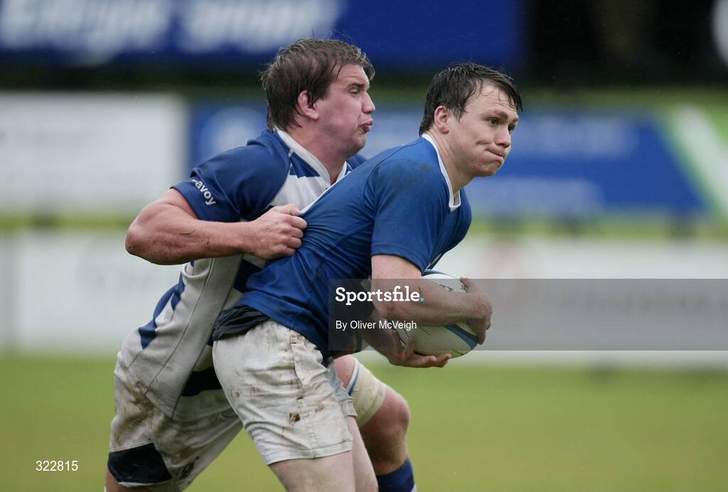 4 October 2008; Matt Darcy, St. Mary's College, in action against Thomas Anderson, Dungannon. AIB League Division 1, Dungannon v St Mary's College, Stevenson Park, Dungannon, Co. Tyrone. Picture credit: Oliver McVeigh / SPORTSFILE