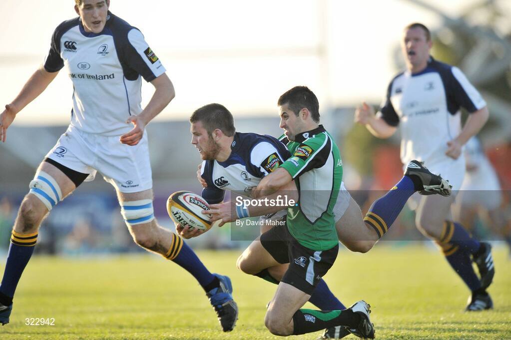 5 October 2008; Sean O'Brien, Leinster, in action against Frank Murphy, Connacht. Magners League, Connacht v Leinster, Sportsground, Galway. Picture credit: David Maher / SPORTSFILE