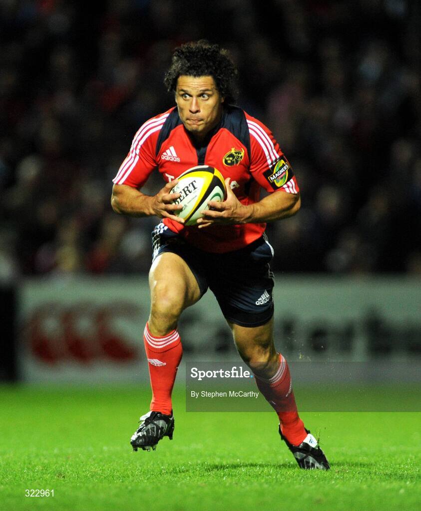 28 September 2008; Doug Howlett, Munster. Magners League, Leinster v Munster, RDS, Dublin. Picture credit: Stephen McCarthy / SPORTSFILE