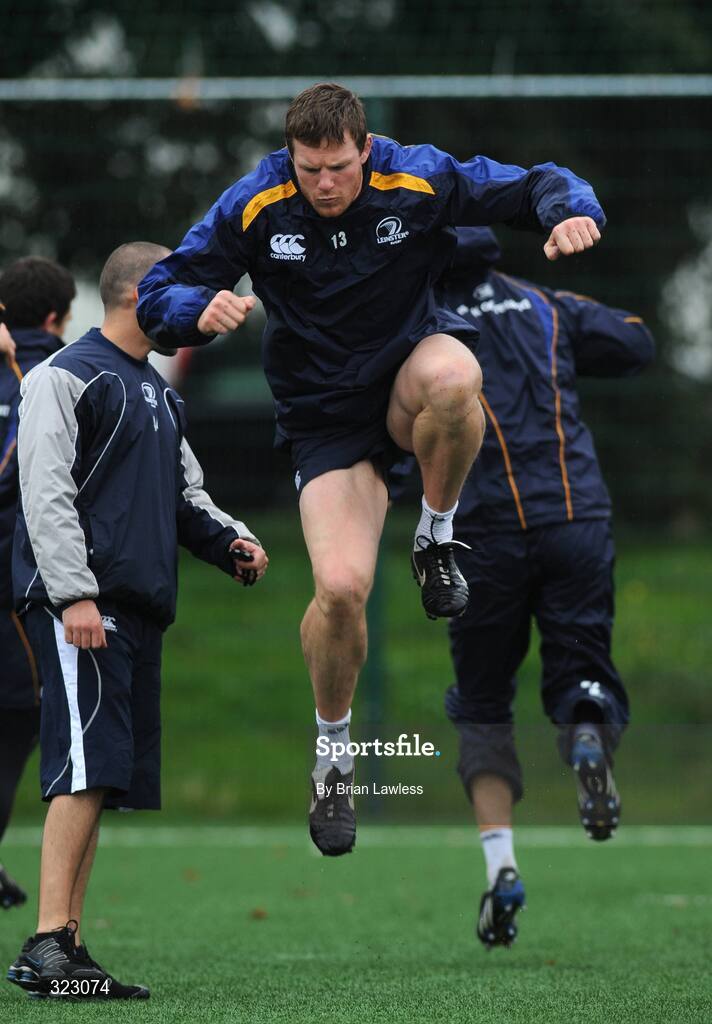 7 October 2008; Malcolm O'Kelly in action during a Leinster rugby squad training session. UCD, Dublin. Picture credit: Brian Lawless / SPORTSFILE