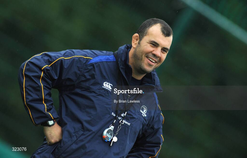 7 October 2008; Head coach Michael Cheika during a Leinster rugby squad training session. UCD, Dublin. Picture credit: Brian Lawless / SPORTSFILE