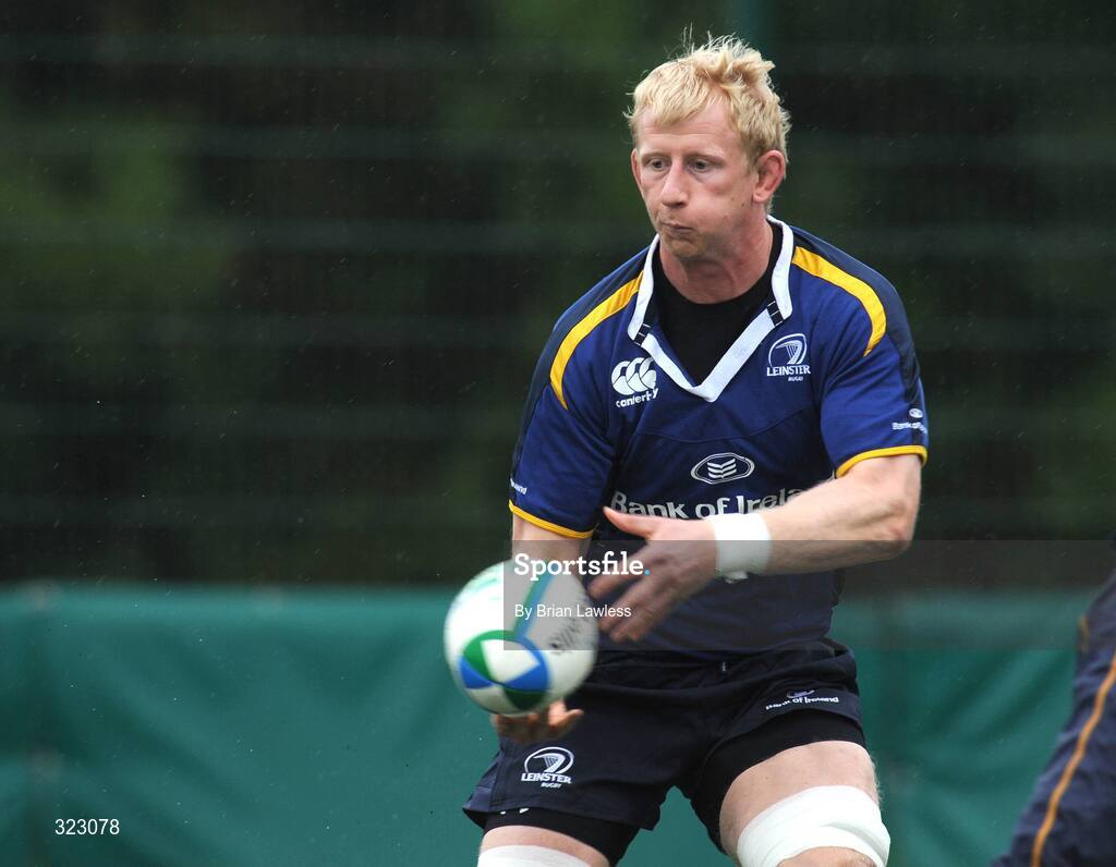 7 October 2008; Leo Cullen in action during a Leinster rugby squad training session. UCD, Dublin. Picture credit: Brian Lawless / SPORTSFILE