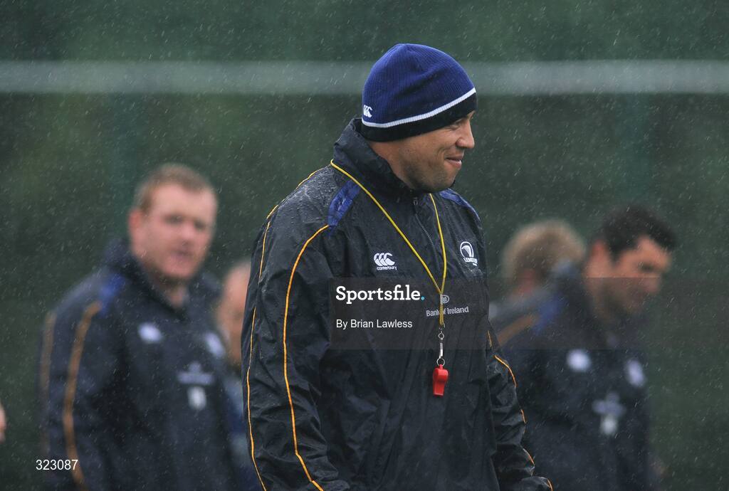 7 October 2008; Forwards coach Jonno Gibbes during a Leinster rugby squad training session. UCD, Dublin. Picture credit: Brian Lawless / SPORTSFILE