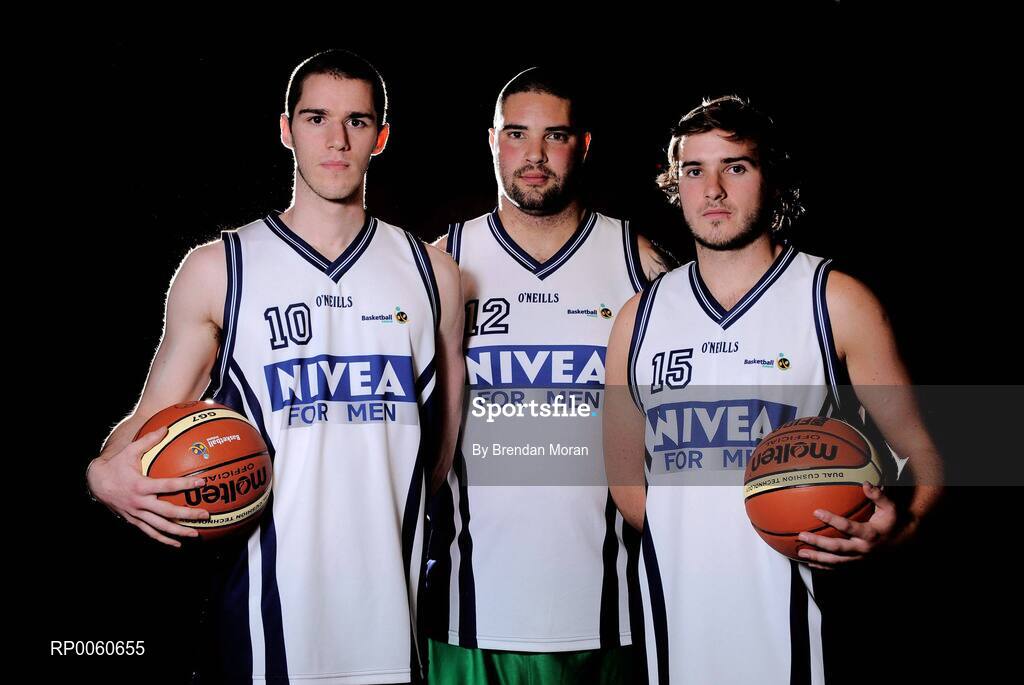 2 October 2008; At the launch of the 2008 Basketball Ireland domestic season are Hoops players, from left, Phil Taylor, Ger Jago and Rob Grant. Temple Bar Hotel, Dublin. Picture credit: Brendan Moran / SPORTSFILE