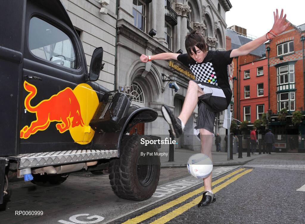 4 October 2008; Peter Flemming, Newbridge, in action during The Red Bull Street Style (Freestyle Football) Irish Qualifier. The winner of the qualifier will represent Ireland in the Red Bull World Street Style event, which will be held in Brazil in November. Andrews Lane Theatre, Dublin. Picture credit: Pat Murphy / SPORTSFILE