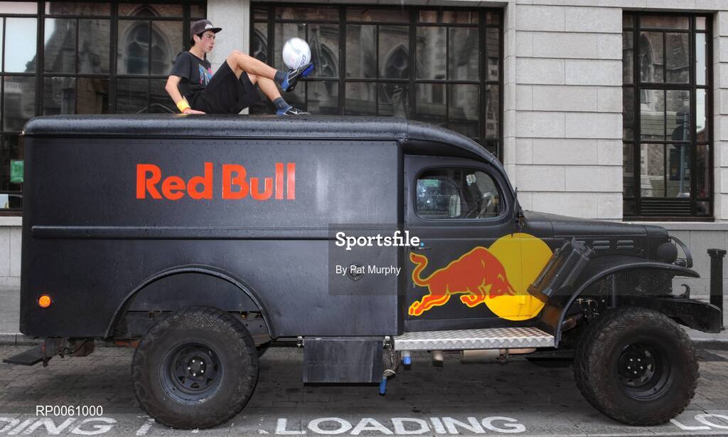 4 October 2008; Daniel DenNehy, Kerry, in action before The Red Bull Street Style (Freestyle Football) Irish Qualifier. The winner of the qualifier will represent Ireland in the Red Bull World Street Style event, which will be held in Brazil in November. Andrews Lane Theatre, Dublin. Picture credit: Pat Murphy / SPORTSFILE