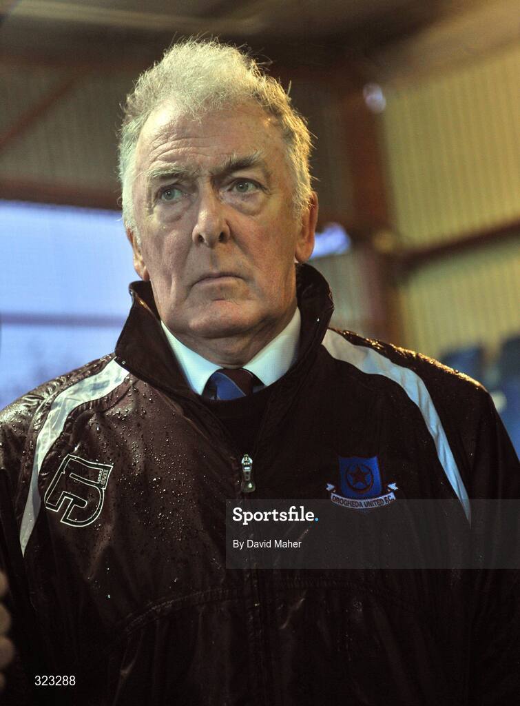 10 October 2008; Drogheda United chairman Vincent Hoey watches out over United Park before the start of the game. eircom League Premier Division, Drogheda United v Bohemians, United Park, Drogheda. Picture credit: David Maher / SPORTSFILE
