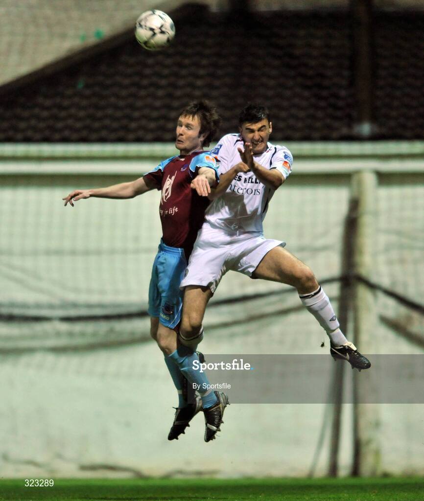 10 October 2008; Joe Kendrick, Drogheda United, in action against Anto Murphy, Bohemians. eircom League Premier Division, Drogheda United v Bohemians, United Park, Drogheda. Photo by Sportsfile