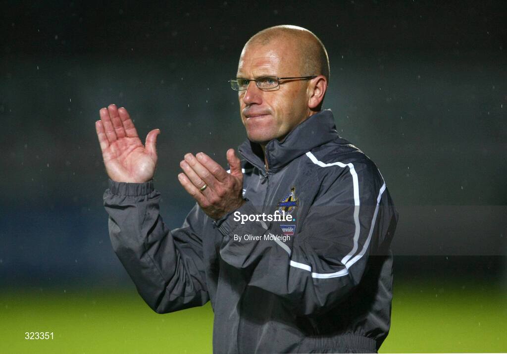 10 October 2008; Northern Ireland manager Steve Beaglehole. UEFA Under 19 European Championships Qualifying Round, Northern Ireland v England, Windsor Park, Belfast. Picture credit: Oliver McVeigh / SPORTSFILE