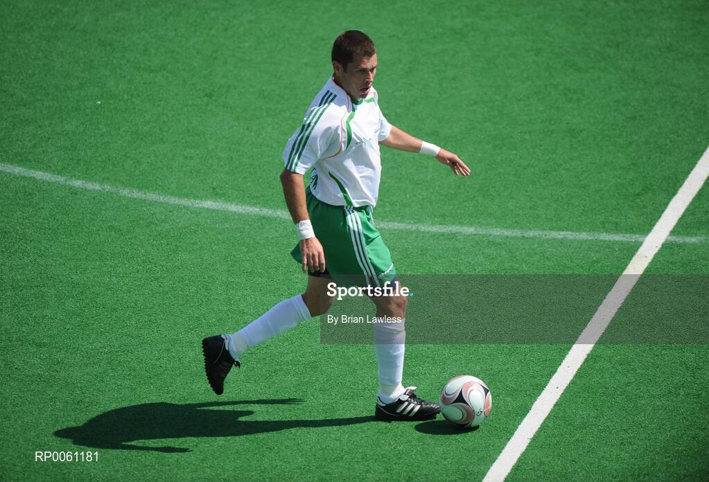 10 September 2008; Ireland's Finbarr O'Riordan. Ireland lost their match 7-0 and will face Great Britain in their final group match this coming Friday the 12th. Beijing Paralympic Games 2008, Ireland v Ukraine, 7-A-Side Soccer, First Round, Group B, Match 6, Olympic Green Hockey Field A, Beijing, China. Picture credit: Brian Lawless / SPORTSFILE