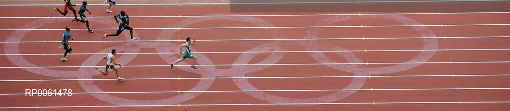 13 September 2008; Ireland's Jason Smyth, from Eglington, Co. Derry, leads the field in the Men's 100m T13 Heat on his way to setting a new world record in a time of 10.81. Smyth went on to win Gold in the final and beat his time to set a new world record with a time of 10.62. Beijing Paralympic Games 2008, Men's 100m T13 Heat 1, National Stadium, Olympic Green, Beijing, China. Picture credit: Brian Lawless / SPORTSFILE