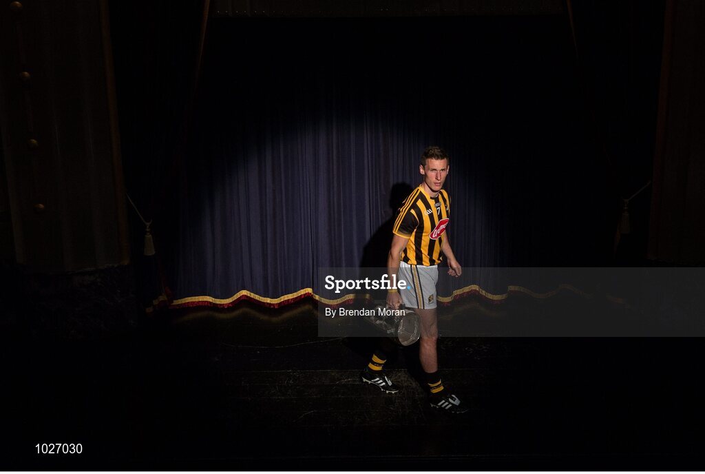 14 July 2015; In attendance at the launch of the GAA Hurling All-Ireland Senior Championship Series 2015 is Cillian Buckley, Kilkenny, with the Liam MacCarthy Cup. Langtons House Hotel, Kilkenny. Picture credit: Brendan Moran / SPORTSFILE