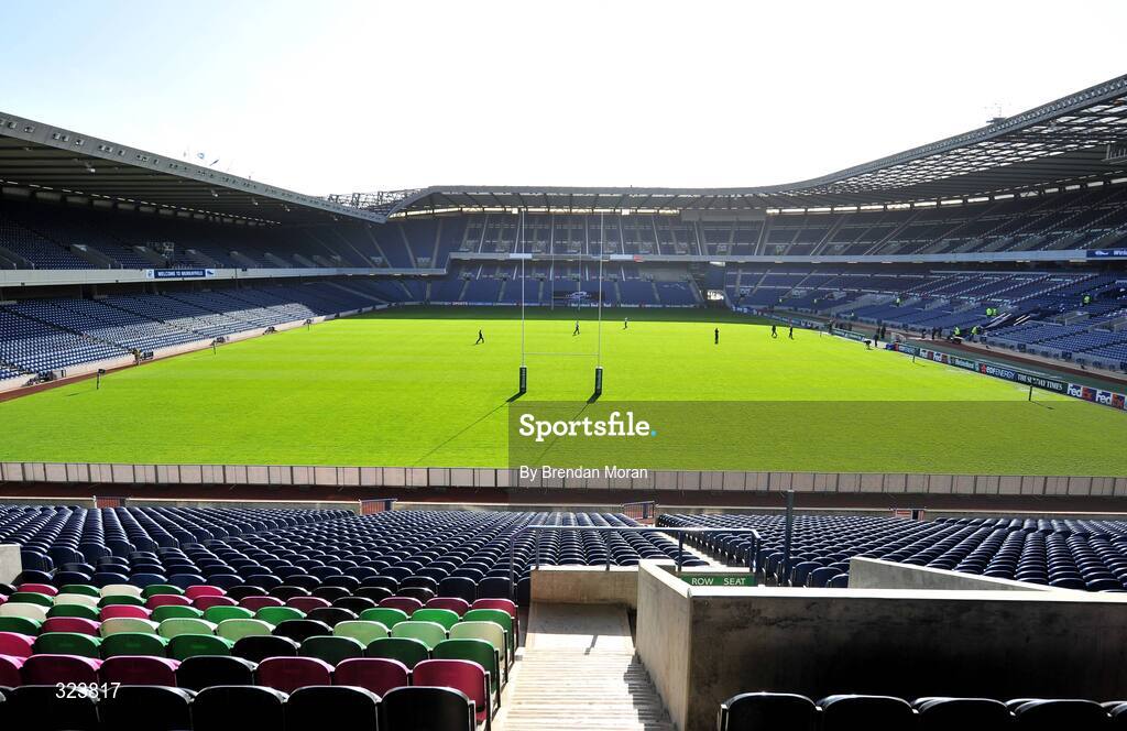 11 October 2008;  A general view of Murrayfield Stadium. Heineken Cup, Pool 2, Round 1, Edinburgh v Leinster, Murrayfield, Edinburgh, Scotland. Picture credit: Brendan Moran / SPORTSFILE