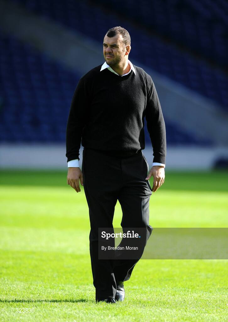 11 October 2008; Michael Chieka, Leinster head coach. Heineken Cup, Pool 2, Round 1, Edinburgh v Leinster, Murrayfield, Edinburgh, Scotland. Picture credit: Brendan Moran / SPORTSFILE