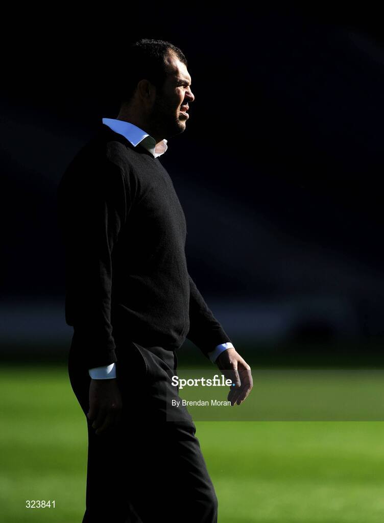 11 October 2008; Michael Chieka, Leinster head coach. Heineken Cup, Pool 2, Round 1, Edinburgh v Leinster, Murrayfield, Edinburgh, Scotland. Picture credit: Brendan Moran / SPORTSFILE