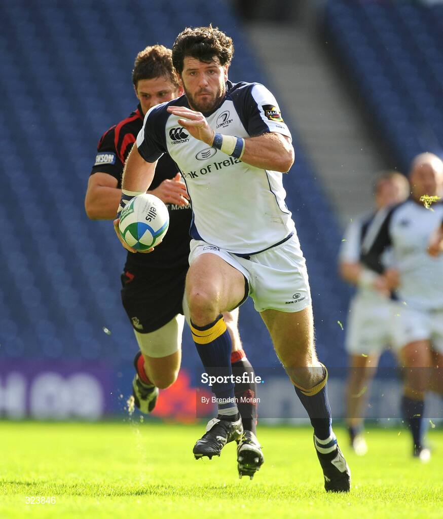 11 October 2008; Shane Horgan, Leinster. Heineken Cup, Pool 2, Round 1, Edinburgh v Leinster, Murrayfield, Edinburgh, Scotland. Picture credit: Brendan Moran / SPORTSFILE