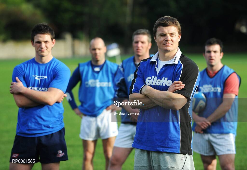 12 October 2008; RAZOR SHARP SKILLS: Irish rugby legend Brian O’Driscoll pulled on his Gillette jersey as he hosted the 2008 Gillette Fusion Rugby Coaching Clinic at Wanderers Rugby Club. The Clinic saw 45 lucky participants gather from all parts of the country to take part in an exclusive days’ coaching with the Irish Rugby Captain and Leinster star along with top Leinster coaches. To see all the action and top tips log on to www.gillettechampions.ie. Wanderers Rugby Club, Merrion Road, Ballsbridge, Dublin. Picture credit: Brian Lawless / SPORTSFILE