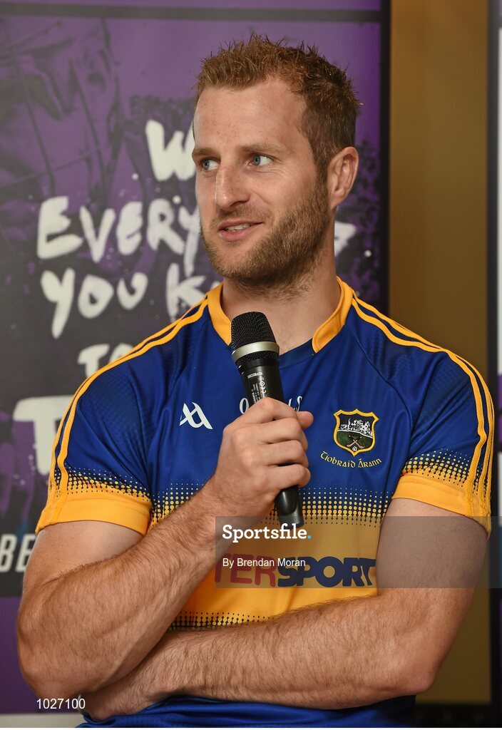 14 July 2015; In attendance at the launch of the GAA Hurling All-Ireland Senior Championship Series 2015 is Kieran Bergin, Tipperary. Dicksboro GAA Club, Kilkenny. Picture credit: Brendan Moran / SPORTSFILE