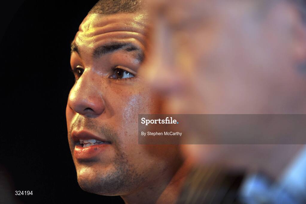 16 October 2008; Boxer Darren Sutherland at a press conference to announce details of his three-year contract with boxing promoter Frank Maloney and his professional debut in Dublin on Decemeber 18th. The Helix, Dublin City University, Dublin. Picture credit: Stephen McCarthy / SPORTSFILE