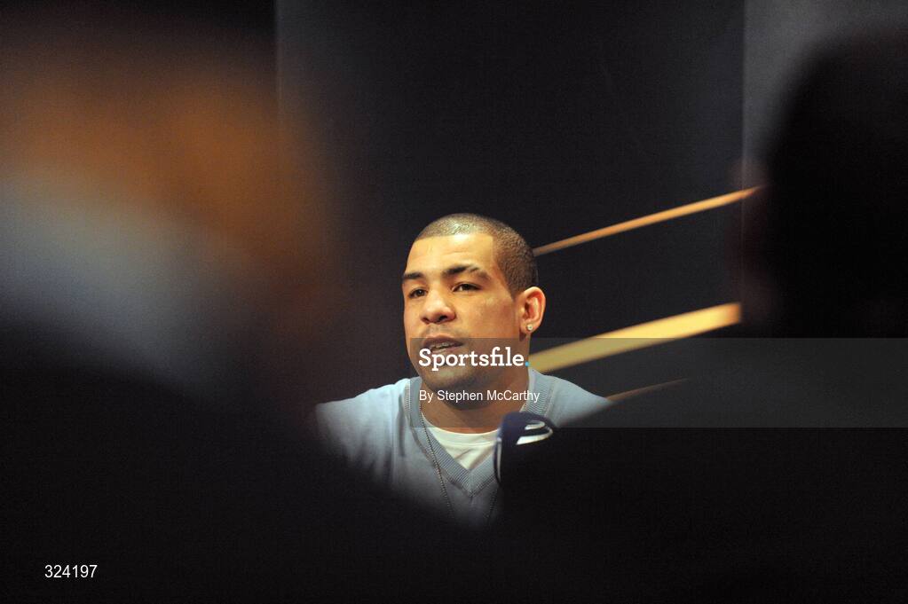 16 October 2008; Boxer Darren Sutherland at a press conference to announce details of his three-year contract with boxing promoter Frank Maloney and his professional debut in Dublin on Decemeber 18th. The Helix, Dublin City University, Dublin. Picture credit: Stephen McCarthy / SPORTSFILE