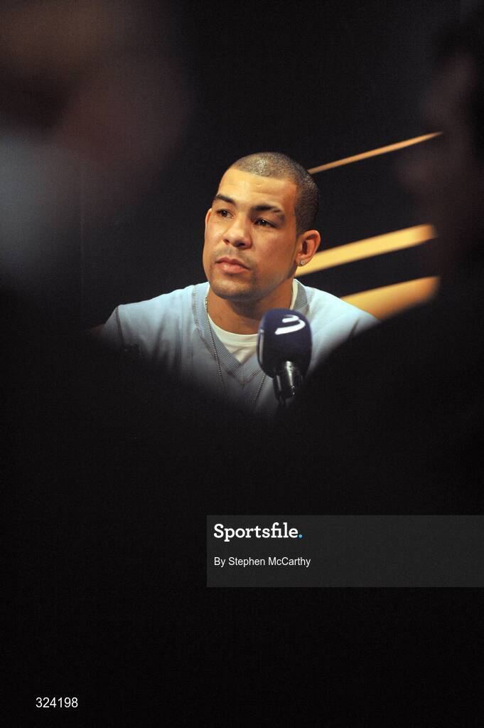 16 October 2008; Boxer Darren Sutherland at a press conference to announce details of his three-year contract with boxing promoter Frank Maloney and his professional debut in Dublin on Decemeber 18th. The Helix, Dublin City University, Dublin. Picture credit: Stephen McCarthy / SPORTSFILE