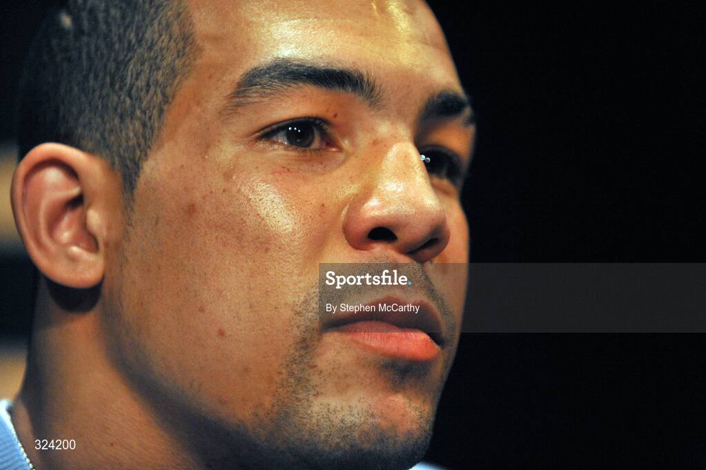 16 October 2008; Boxer Darren Sutherland at a press conference to announce details of his three-year contract with boxing promoter Frank Maloney and his professional debut in Dublin on Decemeber 18th. The Helix, Dublin City University, Dublin. Picture credit: Stephen McCarthy / SPORTSFILE